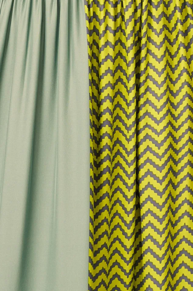 Women Natalie Martin CoverUps SarongScarf Block Zigzag Lime