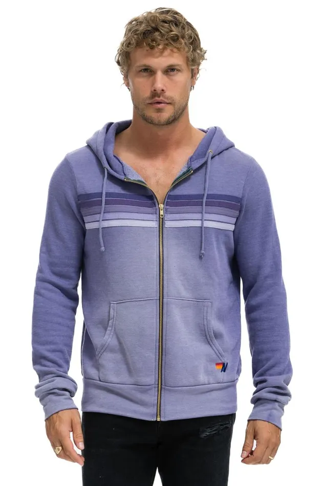 5 Stripe Hoodie 8211 Faded Grape WomenMen Aviator Nation Hoodies
