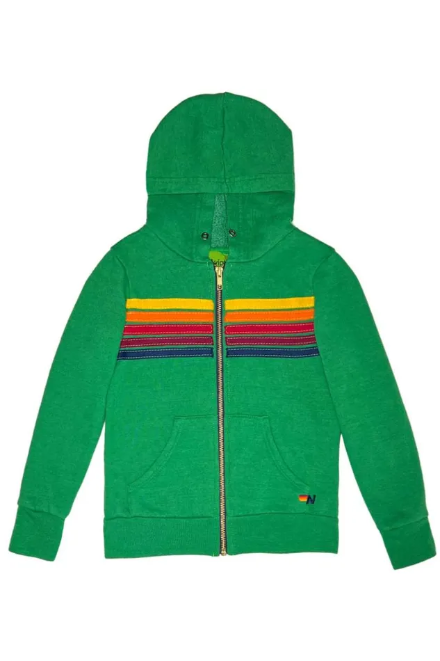 5 Stripe Hoodie 8211 Kelly Green Kids Aviator Nation Hoodies