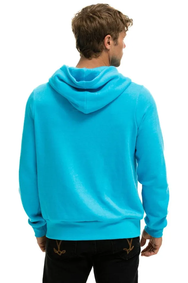 5 Stripe Hoodie 8211 Neon Blue Neon Rainbow WomenMen Aviator Nation Hoodies
