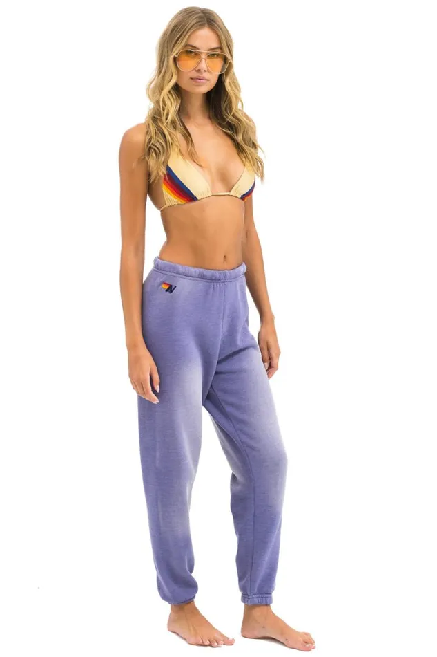 5 Stripe Sweatpants 8211 Faded Grape Women Aviator Nation Sweatpants