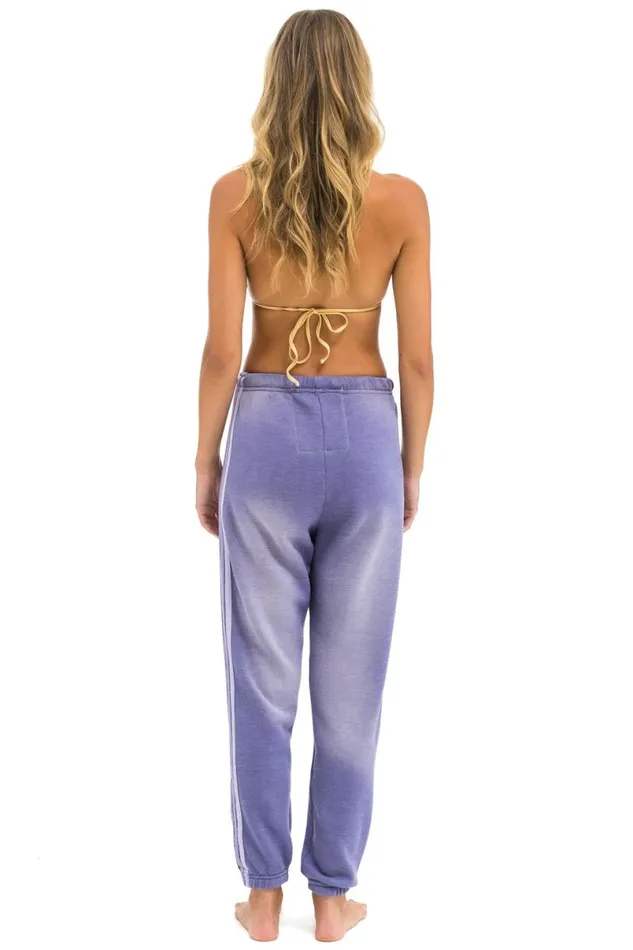 5 Stripe Sweatpants 8211 Faded Grape Women Aviator Nation Sweatpants