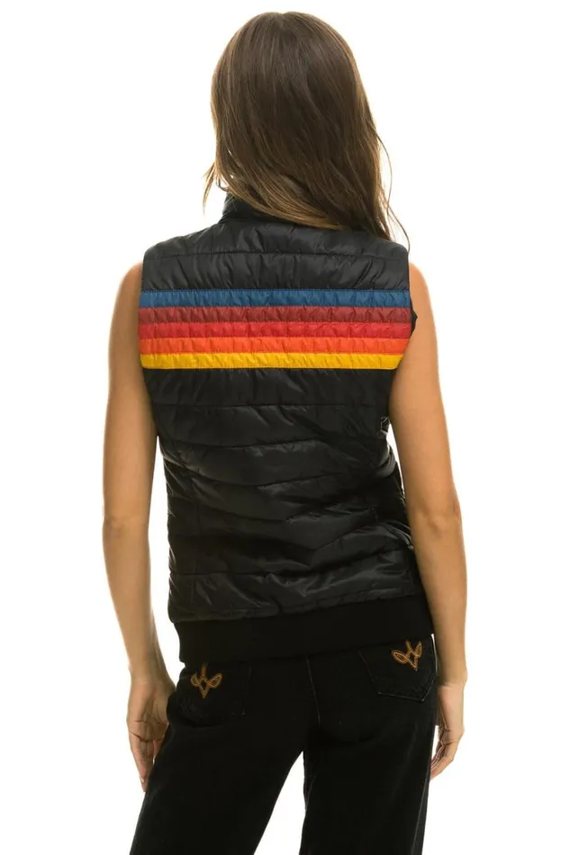 5 Stripe Vest 8211 Black Women Aviator Nation Vests