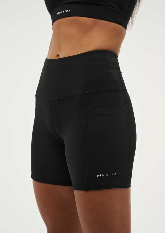 ActivewearShorts PE Nation Women RECALIBRATE 58243 BIKE SHORT IN BLACK