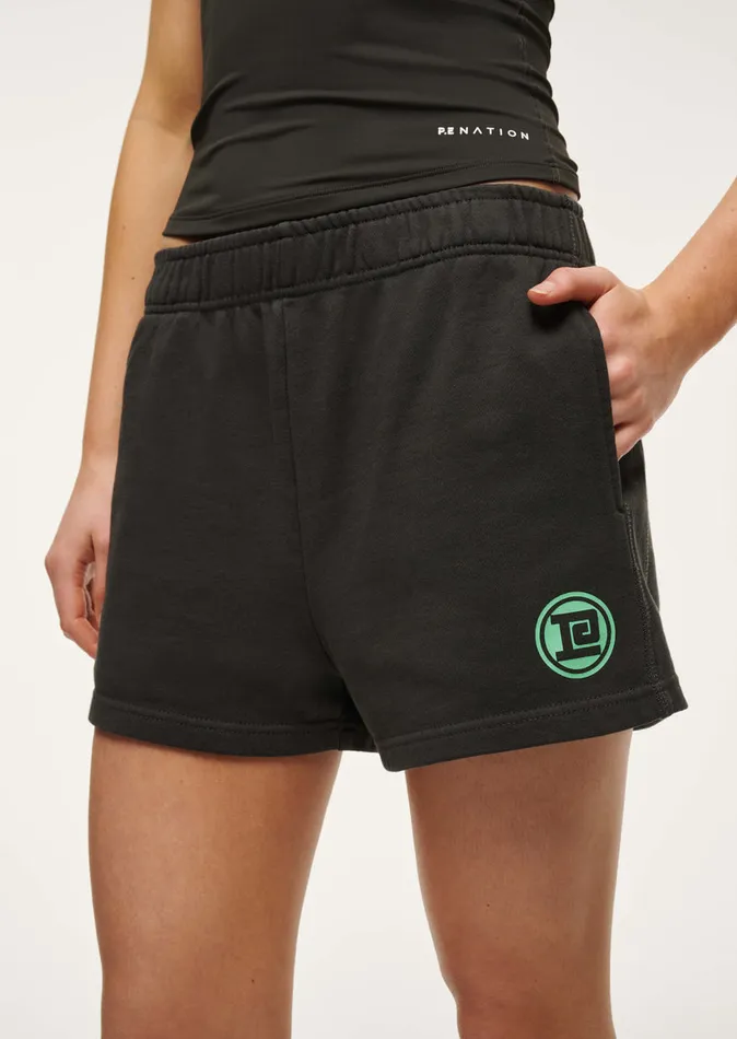 ActivewearShorts REVERIE SHORT IN WASHED ASPHALT 8211 PE Nation Women