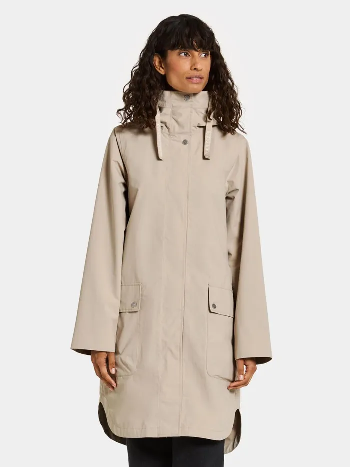 Adria Parka Clay Beige Women Didriksons Spring Jackets