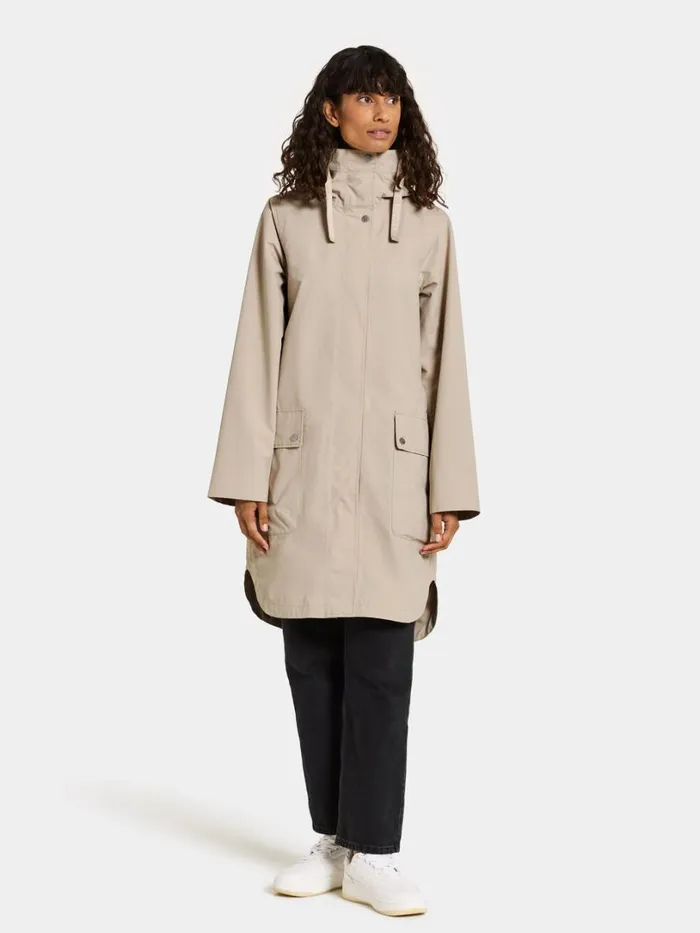 Adria Parka Clay Beige Women Didriksons Spring Jackets
