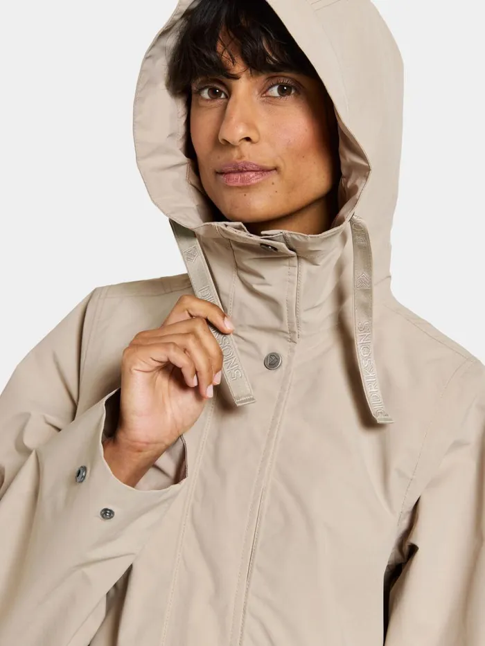 Adria Parka Clay Beige Women Didriksons Spring Jackets