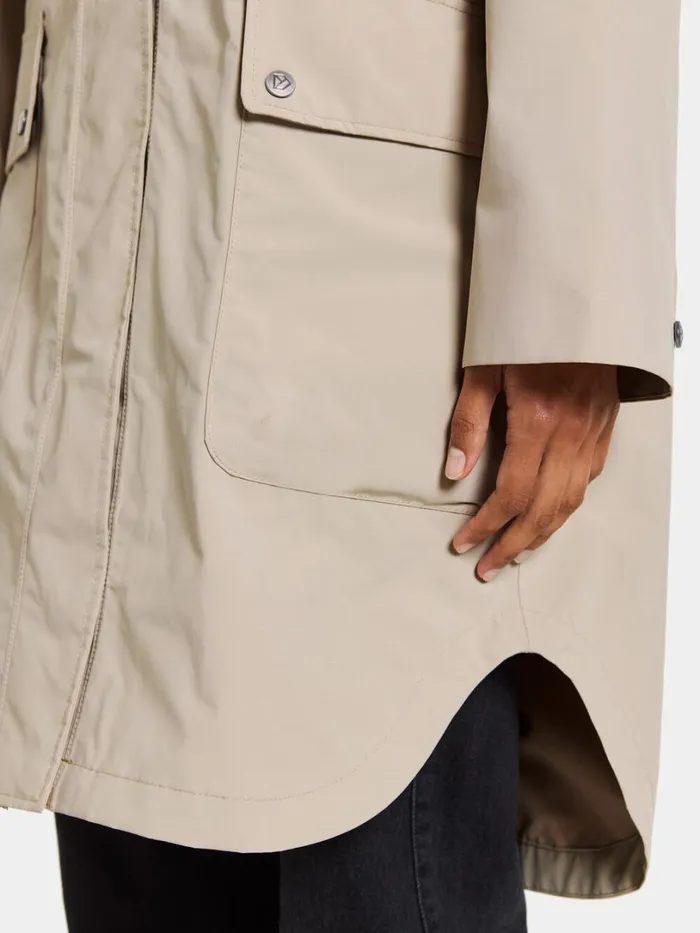 Adria Parka Clay Beige Women Didriksons Spring Jackets