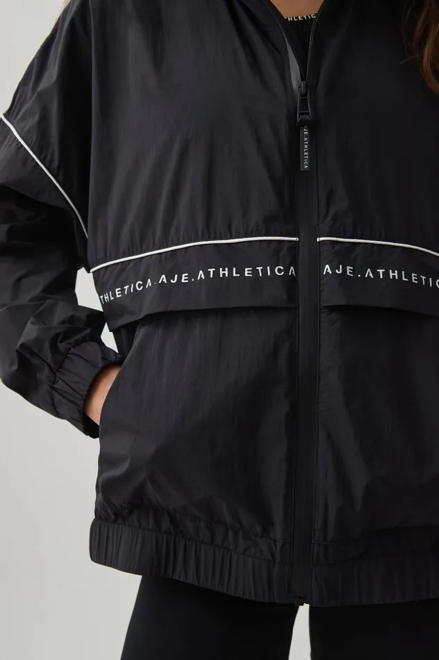 Aje Blazers Jackets and Coats Light Weight Spray Jacket 774 Blackwhite 8211 Women