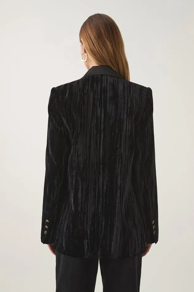 Aje Blazers Jackets and Coats Priscilla Velvet Jacket Black 8211 Women Aje Blazers Jackets and Coats Priscilla Velvet Jacket Black 8211 Women