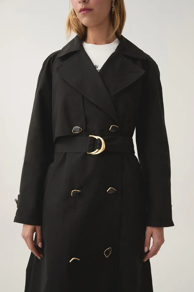 Aje Blazers Jackets and Coats Replica Trench Coat Black 8211 Women