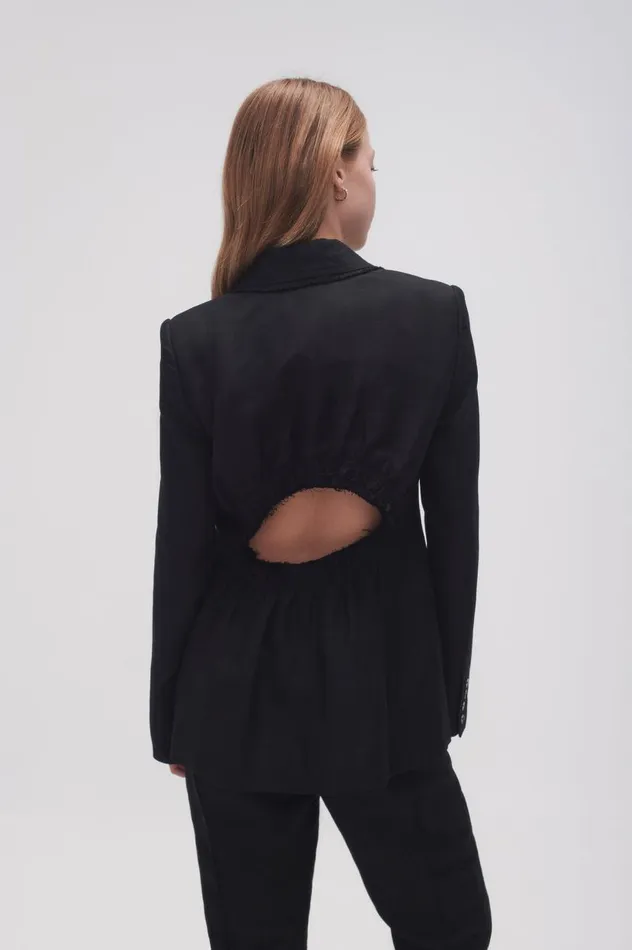 Aje Blazers Jackets and Coats Surrounding Blazer Black 8211 Women