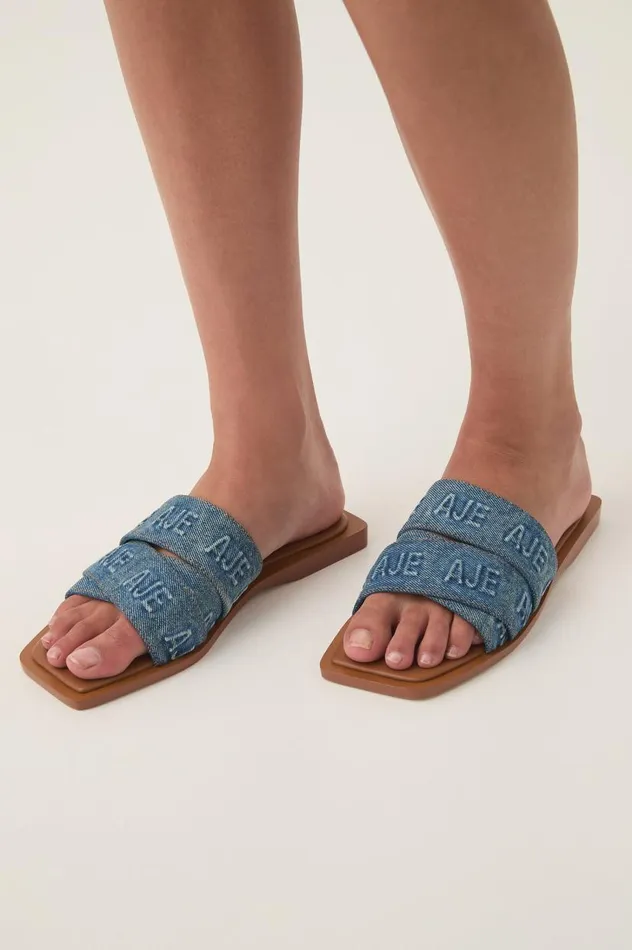 Aje Denim Rita Denim Logo Slide 90039s Wash 8211 Women