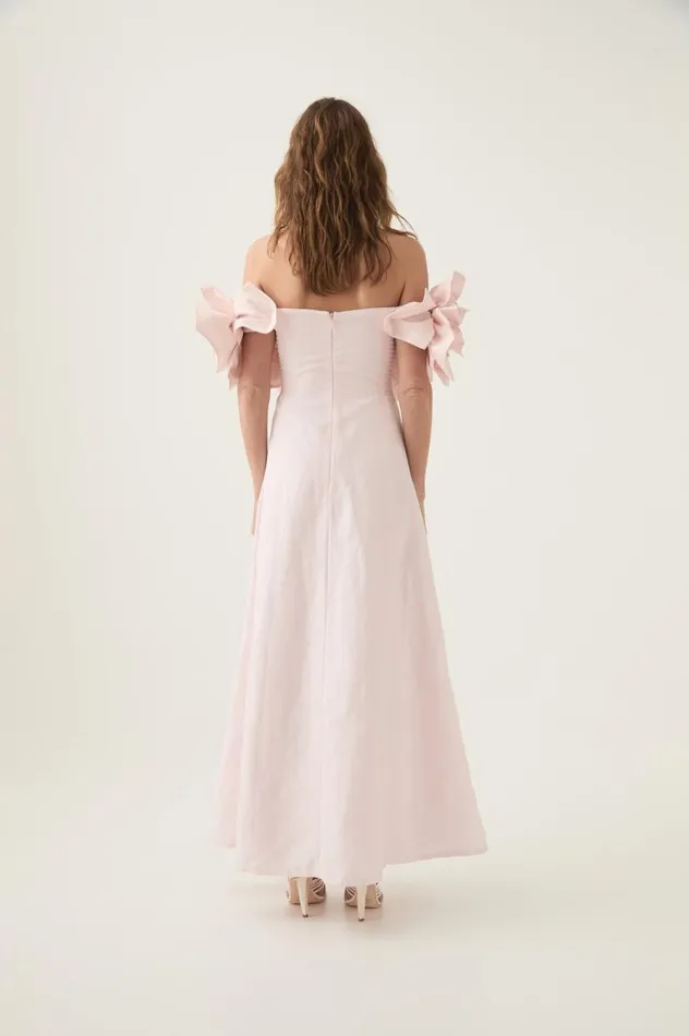 Aje Dresses Etta Midi Dress Pastel Pink 8211 Women Aje Dresses Etta Midi Dress Pastel Pink 8211 Women