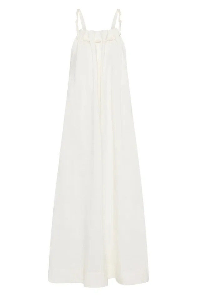 Aje Dresses Mariel Trapeze Midi Dress Ivory 8211 Women Aje Dresses Mariel Trapeze Midi Dress Ivory 8211 Women