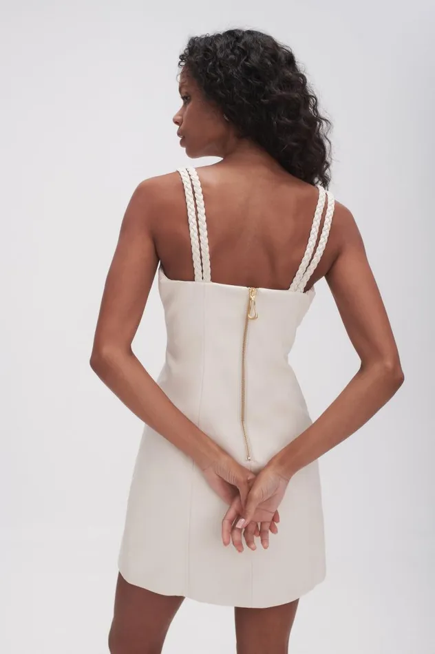 Aje Dresses Osa Braided Mini Dress Ivory 8211 Women