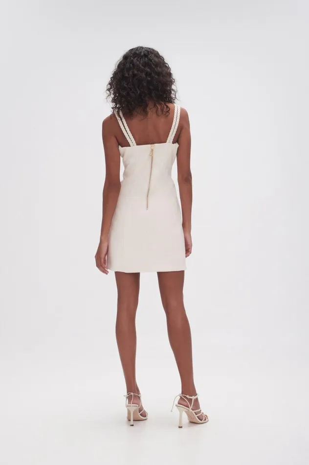 Aje Dresses Osa Braided Mini Dress Ivory 8211 Women