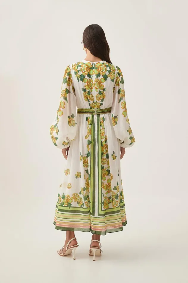 Aje Dresses Secret Border Print Midi Dress Garden Peony 8211 Women Aje Dresses Secret Border Print Midi Dress Garden Peony 8211 Women
