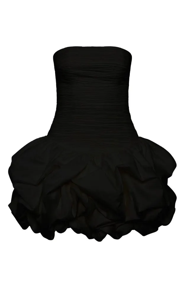 Aje Dresses Violette Bubble Hem Mini Dress Black 8211 Women Aje Dresses Violette Bubble Hem Mini Dress Black 8211 Women