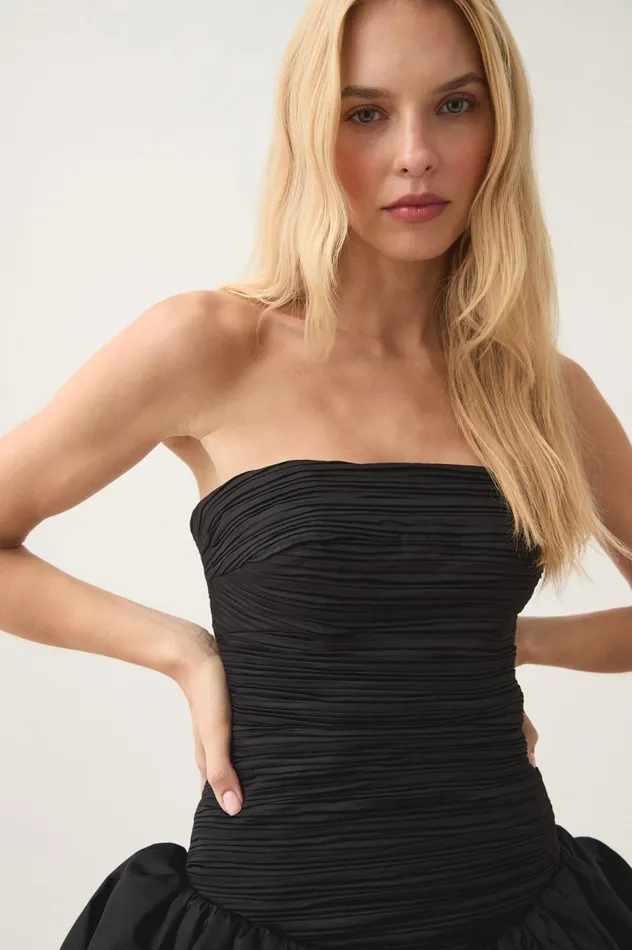 Aje Dresses Violette Bubble Hem Mini Dress Black 8211 Women Aje Dresses Violette Bubble Hem Mini Dress Black 8211 Women