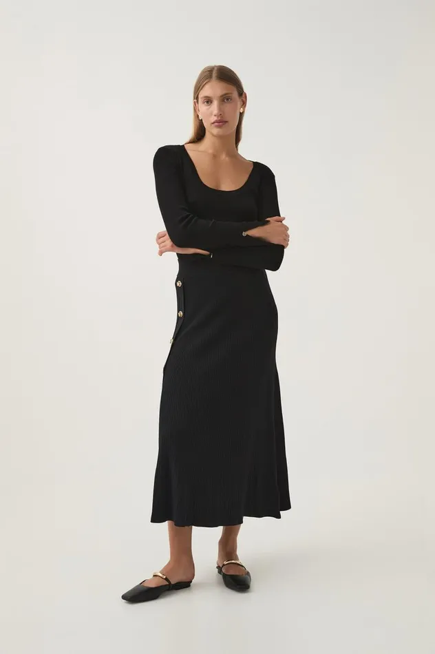 Aje Knitwear and Jumpers Alina Scoopneck Knit Top Black 8211 Women Aje Knitwear and Jumpers Alina Scoopneck Knit Top Black 8211 Women