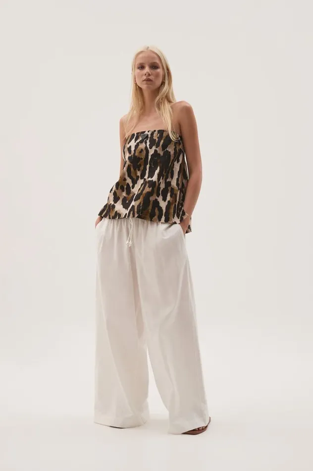 Aje Matching Sets Airlie Strapless Top Animal 8211 Women Aje Matching Sets Airlie Strapless Top Animal 8211 Women
