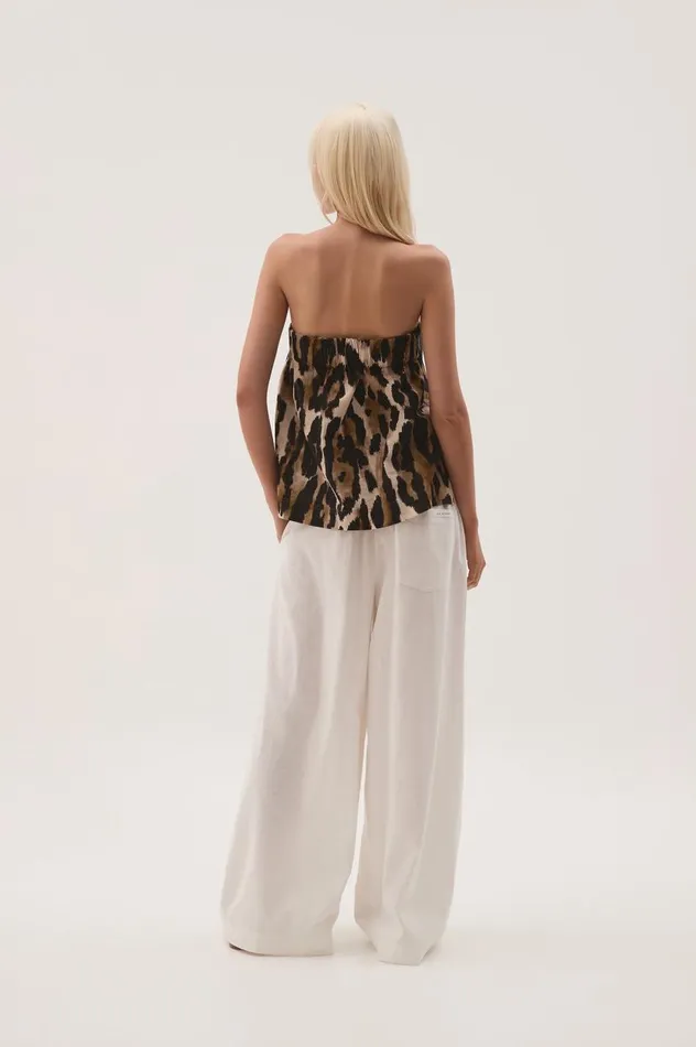Aje Matching Sets Airlie Strapless Top Animal 8211 Women Aje Matching Sets Airlie Strapless Top Animal 8211 Women