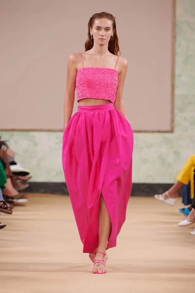 Aje Matching Sets Evelyn Sequin Top Rouge Pink 8211 Women Aje Matching Sets Evelyn Sequin Top Rouge Pink 8211 Women