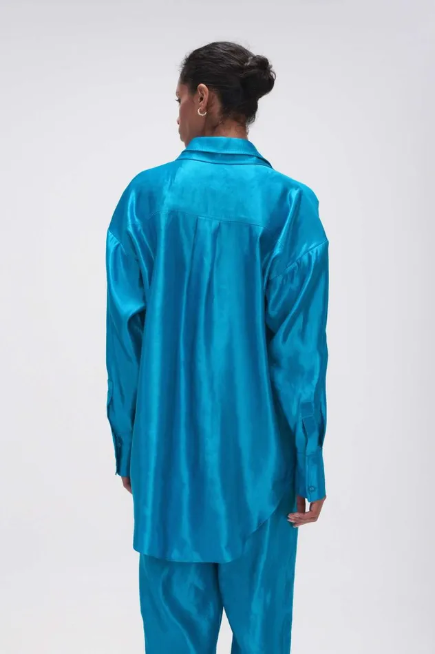 Aje Matching Sets Kingsford Shirt Azure Blue 8211 Women Aje Matching Sets Kingsford Shirt Azure Blue 8211 Women