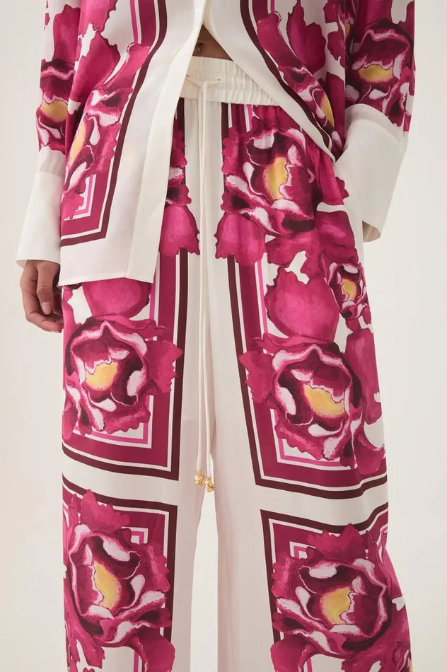 Aje Pants Atomic Silk Relaxed Pant Boldly Blooming 8211 Women Aje Pants Atomic Silk Relaxed Pant Boldly Blooming 8211 Women