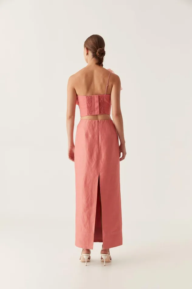 Aje Skirts Mary Column Maxi Skirt Guava Pink 8211 Women Aje Skirts Mary Column Maxi Skirt Guava Pink 8211 Women