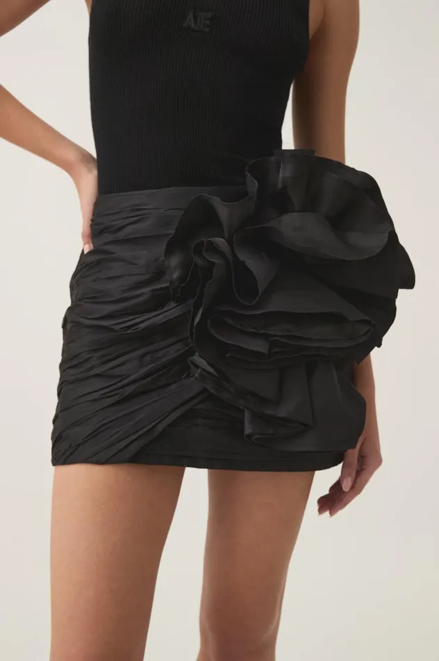 Aje Skirts Potion Spiral Mini Skirt Black 8211 Women Aje Skirts Potion Spiral Mini Skirt Black 8211 Women