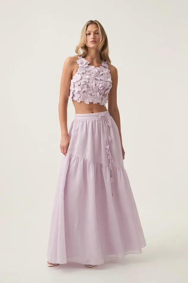 Aje Skirts Splendour Maxi Skirt Soft Violet 8211 Women