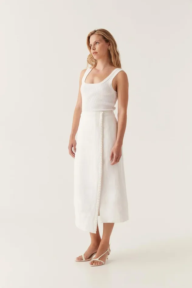 Aje Skirts Theory Cinched Midi Skirt Ivory 8211 Women Aje Skirts Theory Cinched Midi Skirt Ivory 8211 Women