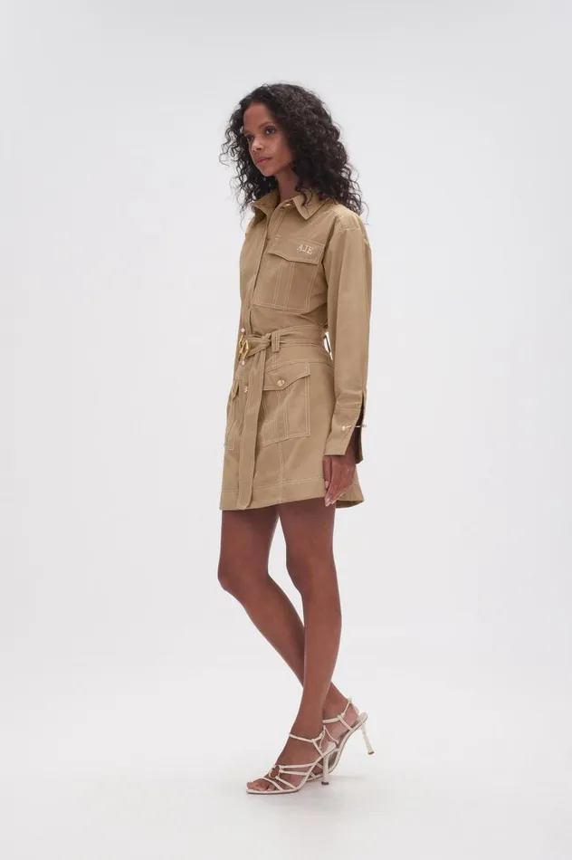 Aje Skirts Willow Utility Mini Skirt Taupe Grey 8211 Women Aje Skirts Willow Utility Mini Skirt Taupe Grey 8211 Women