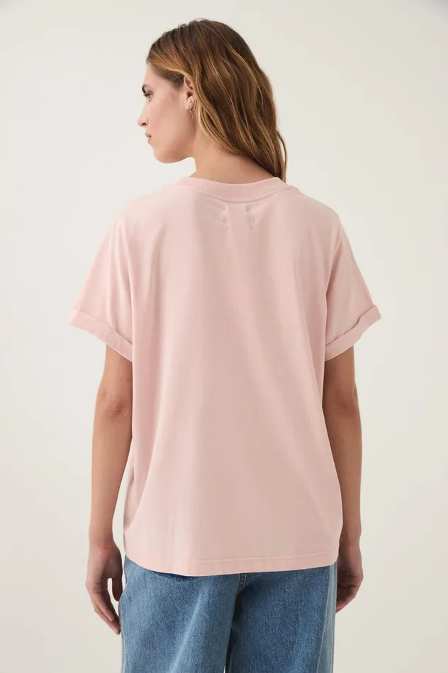 Aje Tees Stone Tee Blush 8211 Women