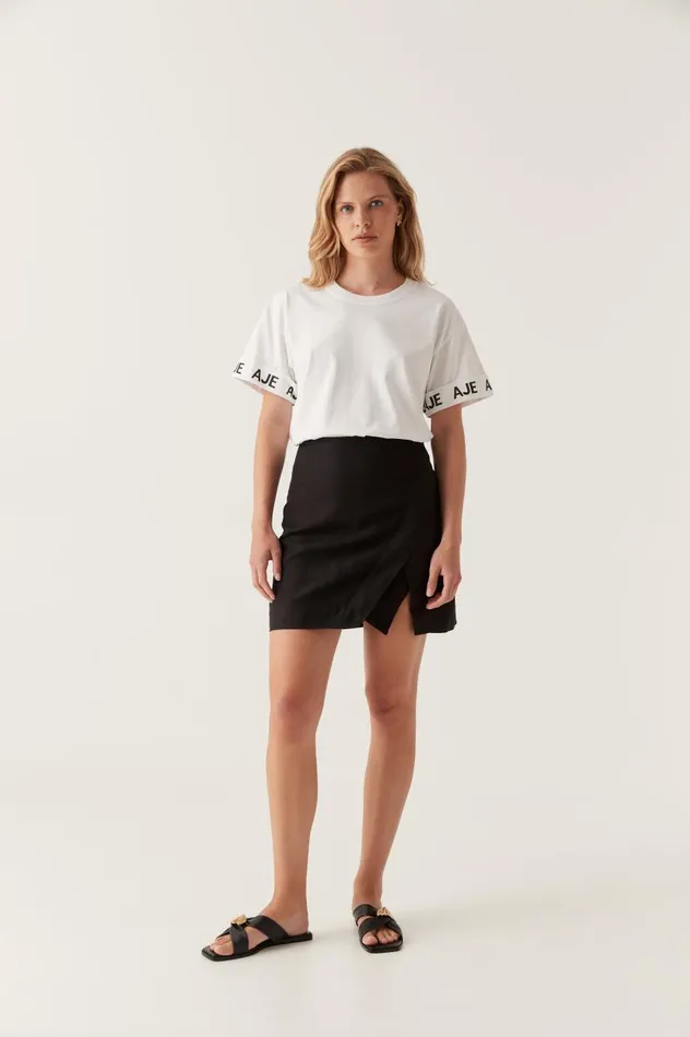 Aje Tees Theory Oversized Tee White 8211 Women Aje Tees Theory Oversized Tee White 8211 Women