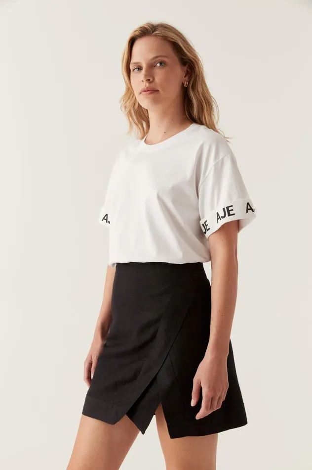 Aje Tees Theory Oversized Tee White 8211 Women Aje Tees Theory Oversized Tee White 8211 Women