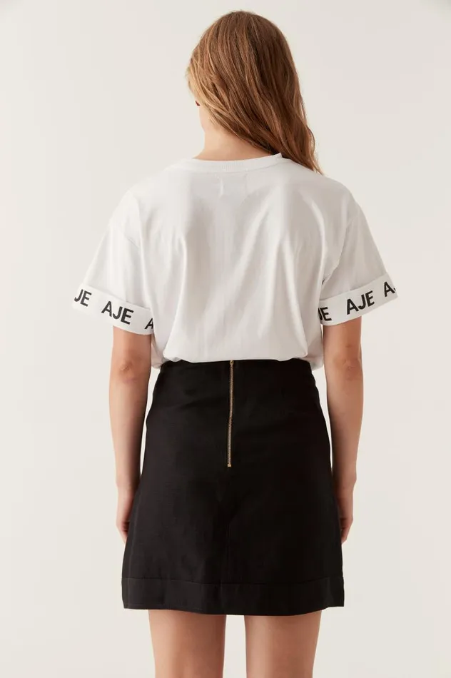 Aje Tees Theory Oversized Tee White 8211 Women Aje Tees Theory Oversized Tee White 8211 Women