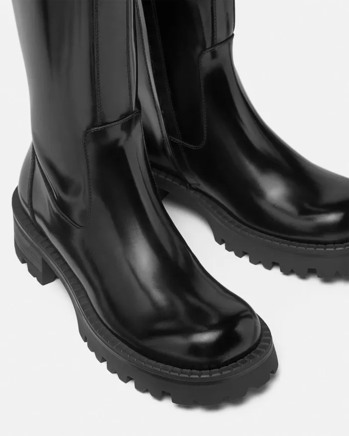 Alia KneeHigh Boots 35 Mm Blackgold Women Versace Boots