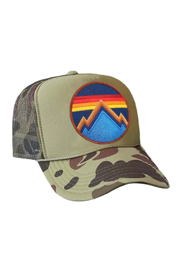 All Seasons Circle Trucker Hat WomenMen Aviator Nation Trucker Hats