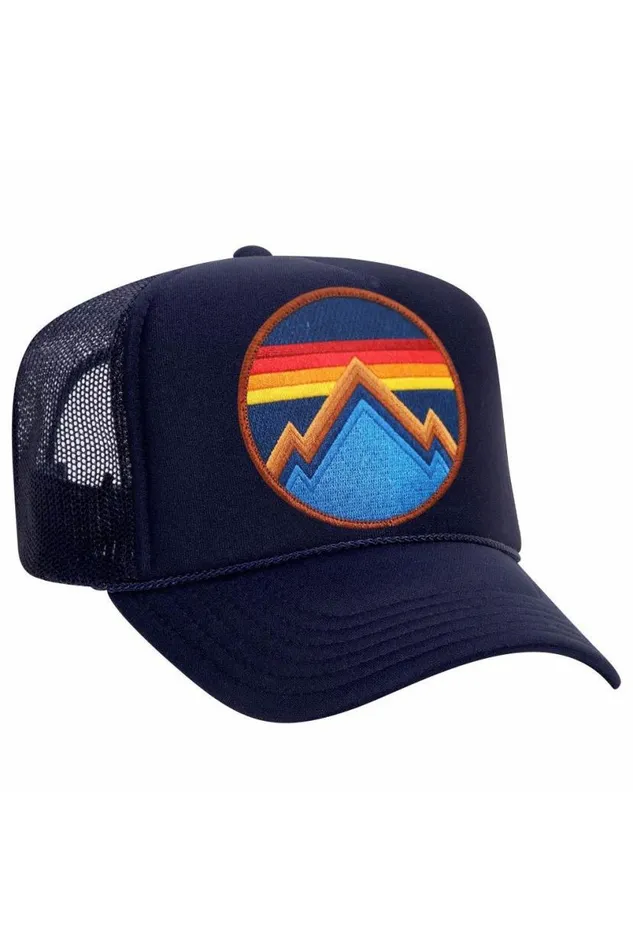 All Seasons Circle Trucker Hat WomenMen Aviator Nation Trucker Hats