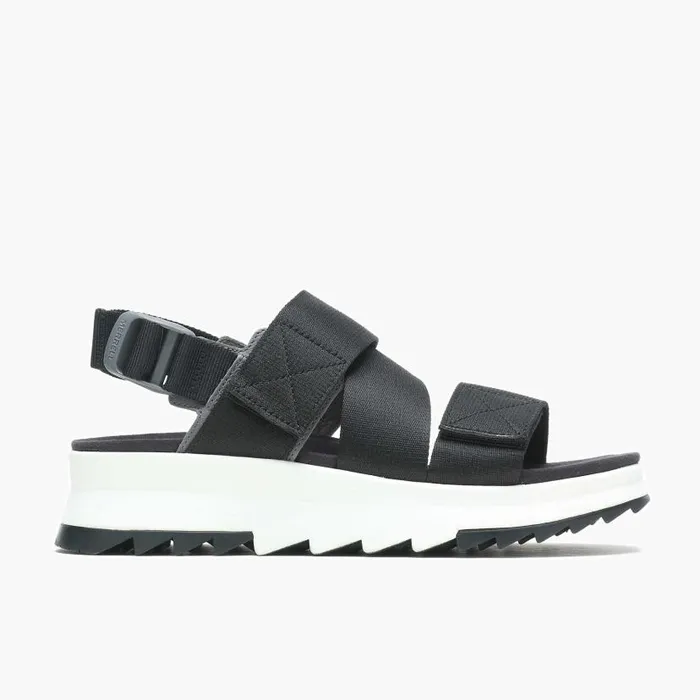 Alpine Cush Backstrap Black Women Merrell Sandals
