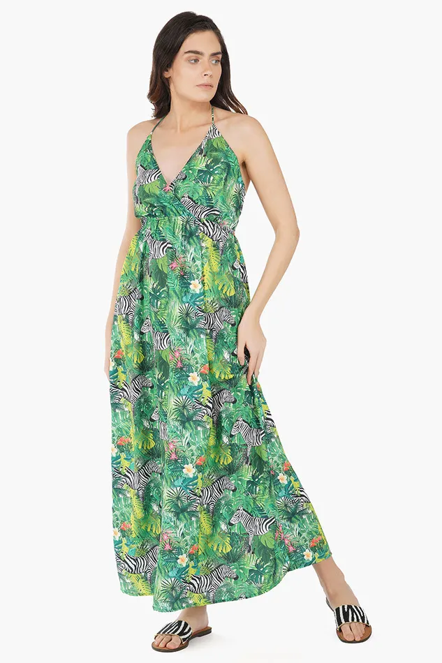 America and Beyond Dresses Women Serengeti Style Maxi Dress