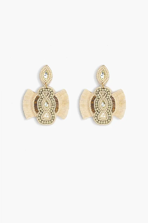 America and Beyond Earrings Women Egret Embellished Earrings