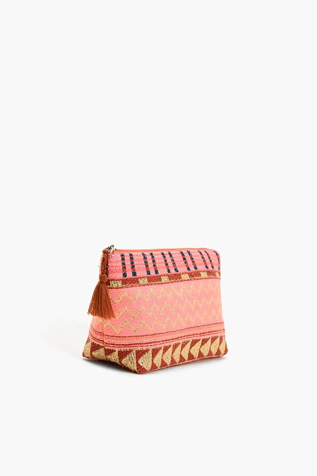America and Beyond Make Up Bags Women Mexican Striped Spring MakeUp Bags