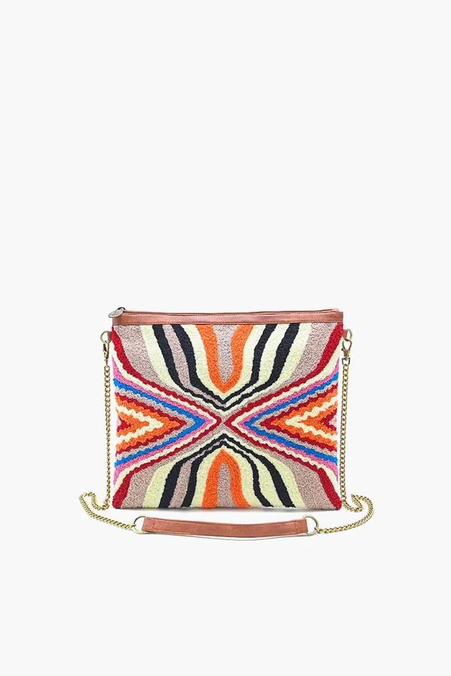 America and Beyond Mexican Illusion Hand Tufted Clutch Women Clutches