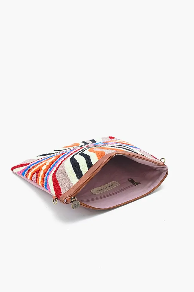 America and Beyond Mexican Illusion Hand Tufted Clutch Women Clutches