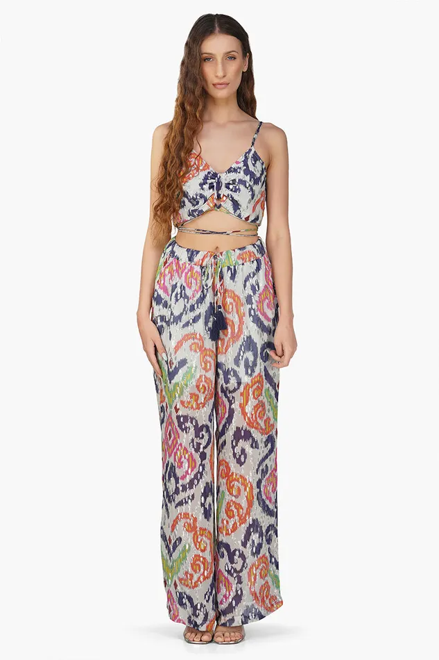 America and Beyond Pants Women Multi Abstract Gloria Pant
